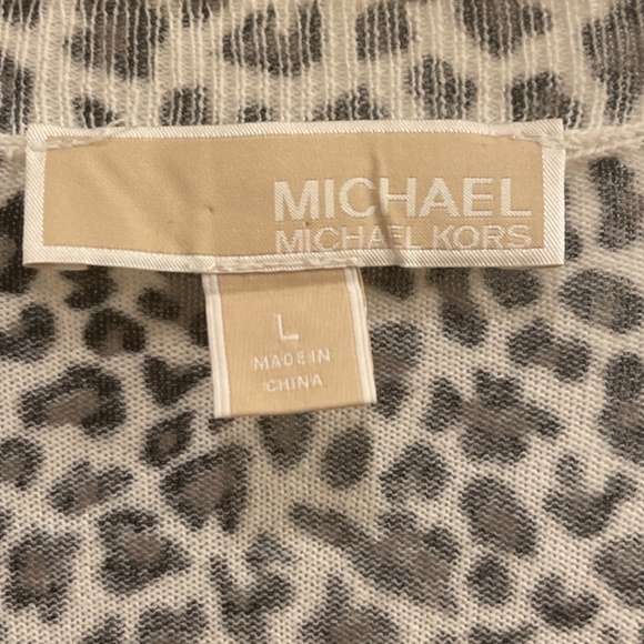 MICHAEL KORS leopard print top size L - Picture 4 of 6